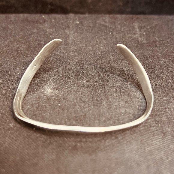 Vintage Sterling Silver Triple Wave Cuff Bracelet (3793) - Picture 4 of 7